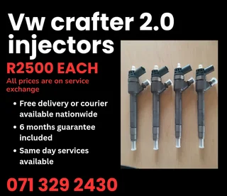 Vw Crafter 2.0 Diesel Injectors For Sale With Warranty