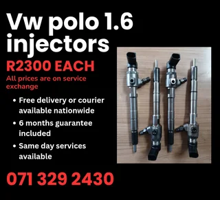Vw Polo 1.6 Diesel Injectors For Sale With Warranty