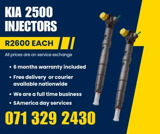 Kia 2500 Injectors For Sale With Warranty On