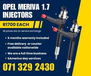 Opel Meriva 1.7 Injectors For Sale With Warranty On