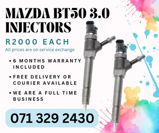 Mazda Bt50 3.0 Diesel Injectors For Sale With Warranty