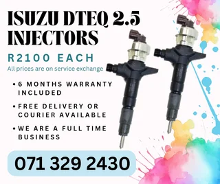 Isuzu Dteq 2.5 Injectors For Sale With Warranty