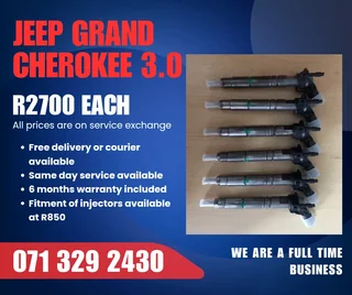 Jeep Grand Cherokee 3.0 Injectors For Sale With Warranty