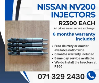 Nissan Nv200 1.5 Injectors For Sale With Warranty