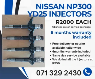 Nissan Np300 2.5 Injectors For Sale With Warranty Included