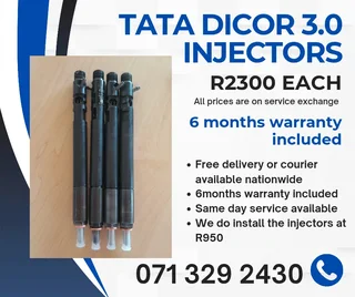 Tata Dicor 3.0 Injectors For Sale With Warranty Included