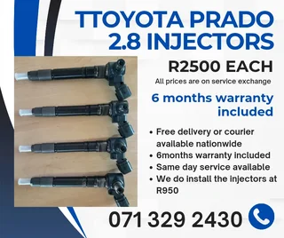 Toyota Prado 2.8 Injectors For Sale With Warranty