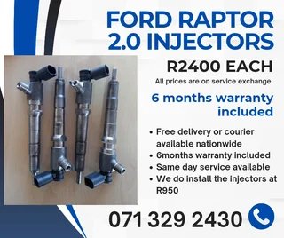 Ford Raptor 2.0 Injectors For Sale With Warranty