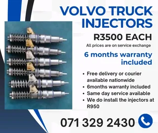 Volvo Truck Injectors For Sale With Warranty Included