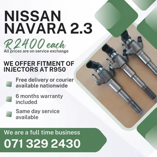 Nissan Navara 2.3 Injectors For Sale With Warranty
