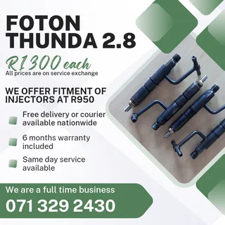 Foton Thunda 2.8 Injectors For Sale With Warranty Included