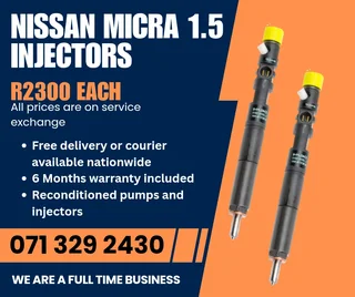 Nissan Micra 1.5 Injectors For Sale With Warranty