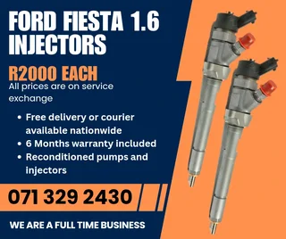 Ford Fiesta 1.6 Injectors For Sale With Warranty