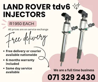 Land Rover Discovery Tdv6 Injectors For Sale With Warranty