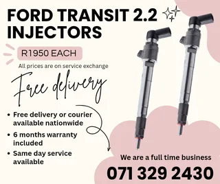 Ford Transit 2.2 Injectors For Sale With Warranty