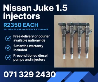 Nissan Juke 1.5 Injectors For Sale With Warranty