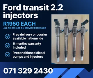 Ford Transit 2.2 Injectors For Sale With