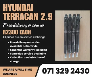 Hyundai Terracan 2.9 Injectors For Sale With Warranty