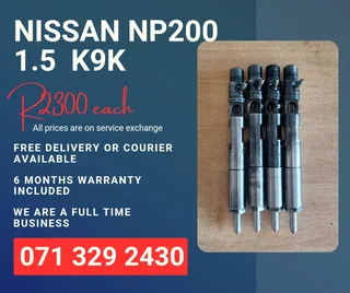 Nissan Np200 1.5 K9k Injectors For Sale With Warranty Included