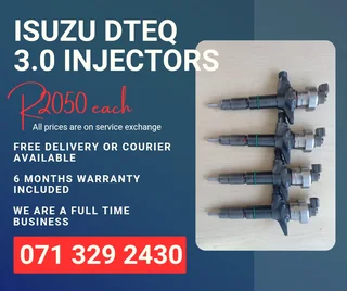 Isuzu Dteq 3.0 Injectors For Sale With Warranty