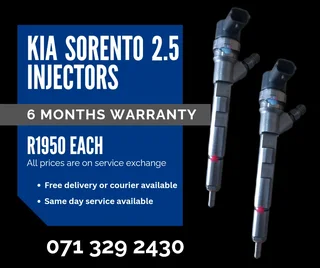 Kia Sorento 2.5 Injectors For Sale With Warranty Included