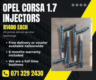 Opel Corsa 1.7 Injectors For Sale With Warranty