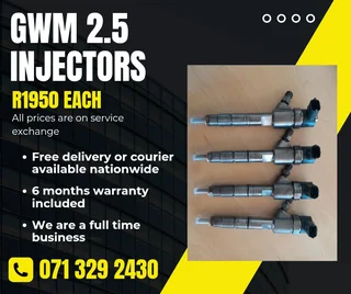 Gwm 2.5 Injectors For Sale With Warranty