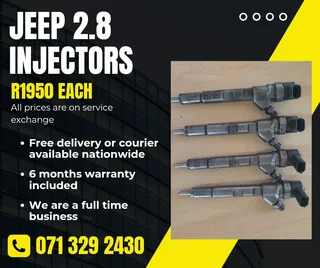 Jeep 2.8 Injectors For Sale With Warranty Included