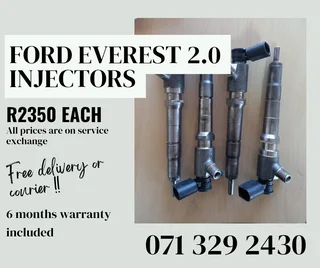 Ford Everest 2.0 Injectors For Sale With Warranty
