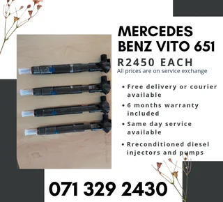 Mercedes Benz Vito 651 Injectors For Sale With Warranty Included