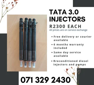 Tata 3.0 Injectors For Sale With Warranty Included