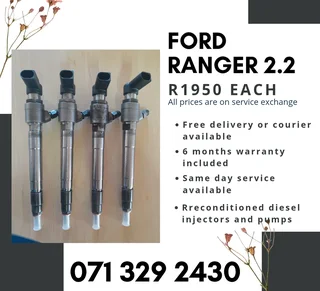 Ford Ranger 2.2 Injectors For Sale With Warranty