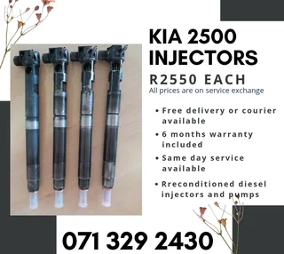 Kia 2500 Each On Service Exchange With A Six Month Warranty And Free Delivery
