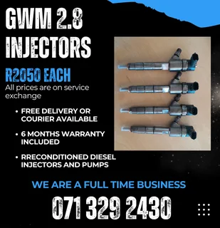 Gwm 2.8 Injectors For Sale With Warranty Included