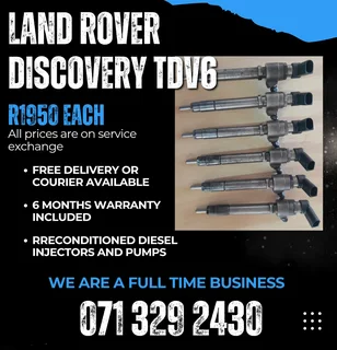 Land Rover Discovery Tdv6 Injectors For Sale With Warranty Included