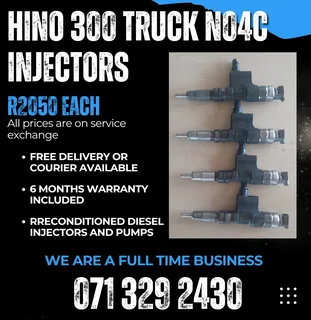 Hino No4c Injectors For Sale With Warranty