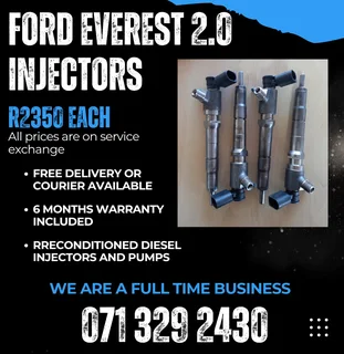 Ford Everest 2.0 Injectors For Sale With Warranty Included