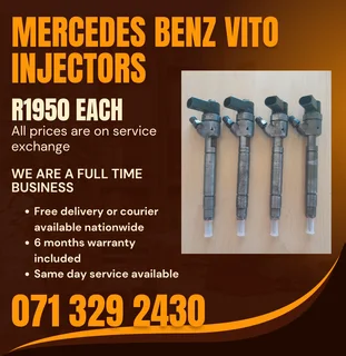 Mercedes Benz Vito Injectors For Sale With Warranty Included