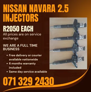 Nissan Navara 2.5 Injectors For Sale With Warranty