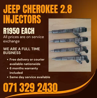 Jeep Grand Cherokee 2.8 Injectors For Sale With Warranty