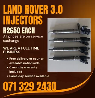 Land Rover 3.0 Injectors For Sale With Warranty Included