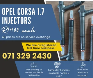 Opel Corsa 1.7 Injectors For Sale With Warranty