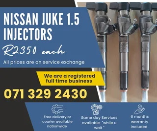 Nissan Juke 1.5 Injectors For Sale With Warranty