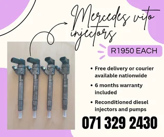 Mercedes Benz Vito 115 Injectors For Sale With Warranty