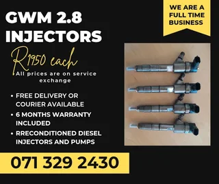 Gwm 2.8 Injectors For Sale With Warranty Included