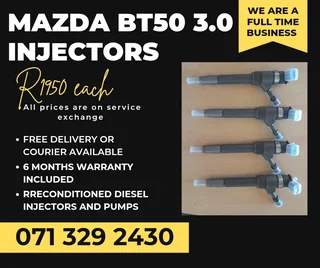 Mazda Bt50 3.0 Injectors For Sale With Warranty Included