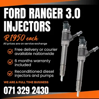 Ford Ranger 3.0 Injectors For Sale With Warranty Included