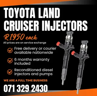 Toyota Land Cruiser 3.0 Injectors For Sale With Warranty Included