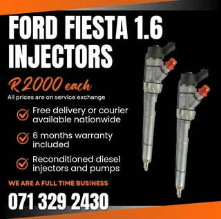 Ford Fiesta 1.6 Injectors For Sale With Warranty Included