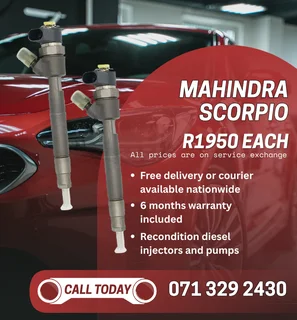 Mahindra Scorpio Injectors For Sale With Warranty Included